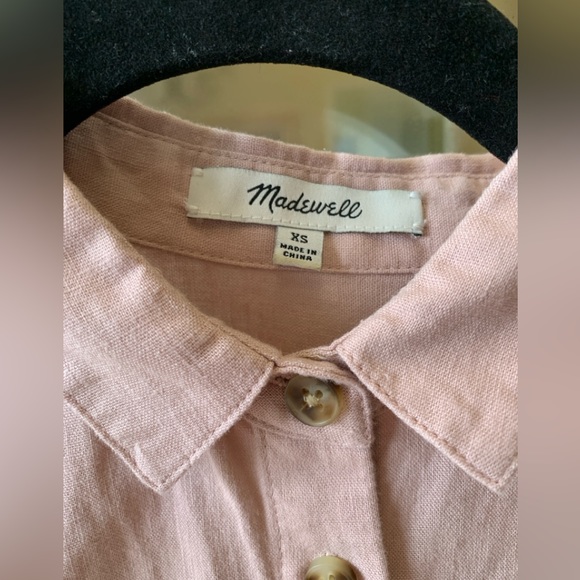 Linen-Blend Hilltop Shirt (pink) - Picture 6 of 7